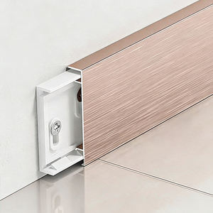 Plinthe en aluminium brossé au design moderne pour revêtements <span class=keywords><strong>de</strong></span> sol contemporains et solution élégante <span class=keywords><strong>de</strong></span> fixation des bords - Product Image 1