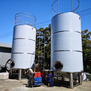 خزان كبير من الفولاذ المقاوم للصدأ أو خزان مياه أفقي لعصير الحليب والزيوت - Product Image 5