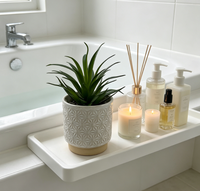 Mini Plantes Succulentes Artificielles en Pot - Écologiques et Résistantes aux UV - Décoration de Thanksgiving et de Noël pour Salle de Bain, Chambre et Bureau