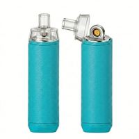 Briquet électronique sans flamme, coupe-vent, en métal, écologique, rechargeable par USB, design unique, 8K Crystal, pour cigarettes