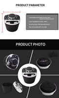 Tombol Kontrol Nirkabel Setir Mobil Lampu LED untuk Pemutar Navigasi Android Mobil, Radio Android, Kontrol GPS