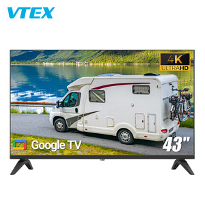 43 pouces 4k UHD Goo-gle <span class=keywords><strong>camping</strong></span>-<span class=keywords><strong>car</strong></span> RV voiture TV télévision 2G 8G Chromecast montage mural Portable Marine camion caravane DC 12V Smart TV - Product Image 1