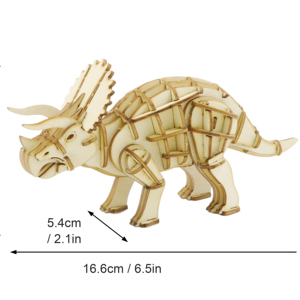 Hongda <span class=keywords><strong>AM003</strong></span> BSCI certificat dinosaure série 3d en bois animal puzzle 2023 bricolage 3d jeu de puzzle en bois - Product Image 1