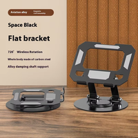 Support de support de téléphone pour tablette rotatif à 360 degrés en alliage métallique pliable réglable Portable pour bureau