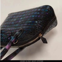 Sac à main en cuir de crocodile patiné du nil de créateur exotique sac fourre-tout de luxe pour femme