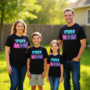 T-shirt coordinata per la famiglia Spider Mom Groovy Mama - Product Image 3