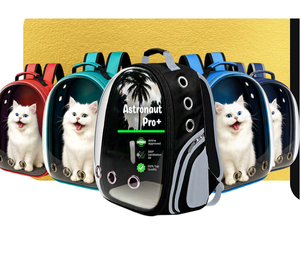Wholesale ASTRO PRO <b>Cat</b> <b>Backpack</b> Durable Polyester Pet Travel Carrier <b>Backpack</b> with Transparent Viewing Window for <b>Cats</b> - Product Image 1