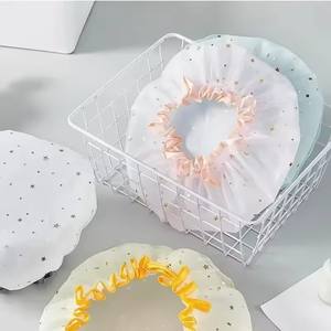 Bonnet de douche étanche pour femme, maquillage spécifique à la maison, hotte anti-poussière pour les fumées d'huile de cuisine, capuche épaisse pour adulte - Product Image 3