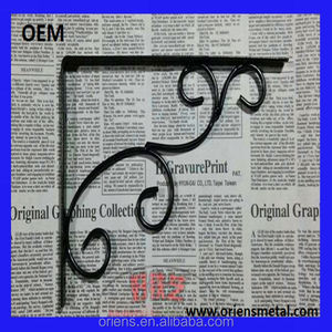 Chân đế kim loại Fancy trang trí tam giác đồ nội thất kệ gỗ Kệ mô hình Tường Gắn kim loại chân đế - Product Image 5