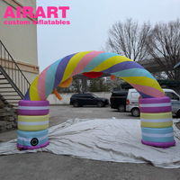 Arches gonflables décoratives en forme de bonbons pour événements et présentations