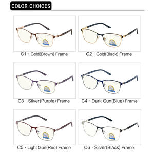 Lunettes anti-lumière bleue rectangulaires à monture intégrale pour femmes Grey Jack 5120, montures de lunettes pour adultes - Product Image 5