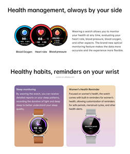 Montre connectée pour femme 2026, vente chaude, écran AMOLED 1,32 pouces, 3 paires de bracelets, IP68, oxymètre de pouls, fréquence cardiaque, mode, étanche, montre intelligente pour femme - Product Image 5