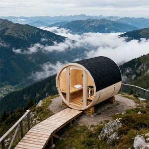 Sauna en bois de cèdre rouge de qualité supérieure, sauna extérieur pour la maison, cabine de sauna avec certificat CE/ETL pour hôtel et <span class=keywords><strong>spa</strong></span> privé - Product Image 5