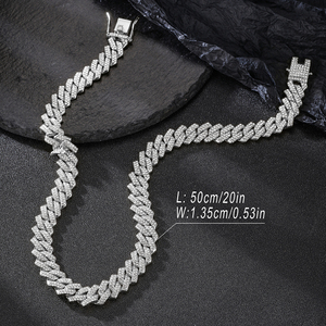 <span class=keywords><strong>Cadena</strong></span> de eslabones cubanos para hombre, collar cubano de Miami, <span class=keywords><strong>cadena</strong></span> chapada en plata <span class=keywords><strong>dorada</strong></span> de 18 quilates, cadenas de corte de diamante, joyería de Hip Hop para hombres y mujeres - Product Image 3
