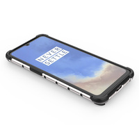 Couverture de téléphone mince transparente en nid d'abeille en TPU pour coque arrière antichoc Oneplus 7T