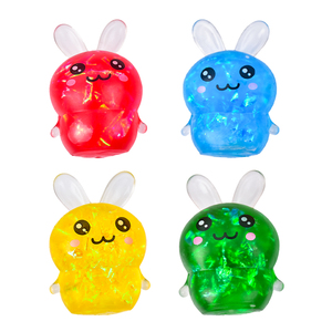 Jouet anti-stress en forme de petit lapin à rayures, rembourré de maltose, en plastique, pour soulager la pression des doigts, pour garçons et filles - Product Image 3