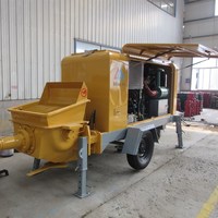 Pompe à béton diesel modèle HBTS40, directement de l'usine, pour bâtiments de grande hauteur, capacité de pompage horizontale de 400 m