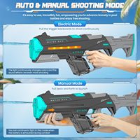Pistolet à eau électrique puissant grande capacité lumineux longue portée pour enfants et adultes, idéal pour l'été et les piscines