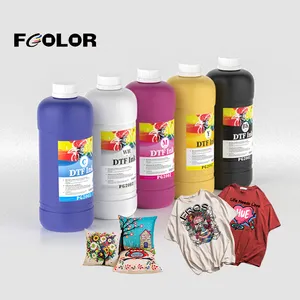 Fcolor 1000Ml Transferência Digital Impressão Pigmento Tinta Branca Impressora de Filme Pet Tinta Dtf Para Eposn L1800 I3200 4720 L805 Xp600 Dtf Tinta