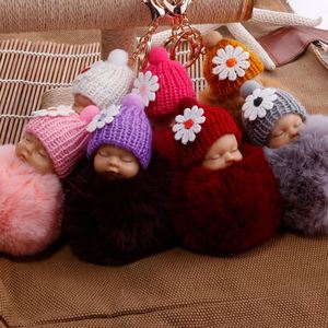Llavero de Metal con Forma de Muñeca Bebé Dormida, Personalizable, Impresión UV 3D, Estilo de Dibujos Animados, para Bolsos de Mujer - Product Image 3