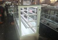 Vitrine réfrigérée pour gâteaux en verre, refroidie par air, pour pâtisserie commerciale, café, boutique de gâteaux