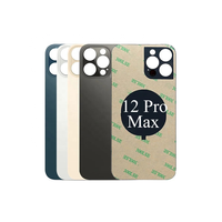 Couvercle arrière en verre à grand trou pour iPhone 13 Pro Max 12 Mini 14 Plus 15 XS max 11 panneau couvercle de batterie boîtier OEM caméra verre arrière