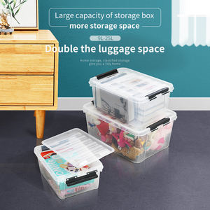 Shunxing Groothandel 9l-25l Multifunctionele Duurzame Stapelbare Huiskleding Lekvrij Speelgoed Opbergdoos Plastic Opslagcontainer Set - Product Image 3