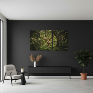 Minimalist Old Tree Landscape <b>Canvas</b> Print: Elegant <b>Wall</b> Art,SET OF 5 <b>CANVAS</b> - Product Image 3