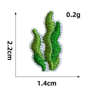 かわいいミニ自己粘着刺繍小さなフルーツ海動物クラウンデザイン子供Diyパッチステッカー装飾用 - Product Image 5