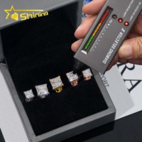 Fabrikpreis GRA-Zertifizierte Moissanit-Diamant-Ohrringe für Damen 925 Massivsilber Solitär Princess-Cut Diamant-Ohrstecker