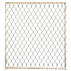 high quality wire rope mesh net stainless steel wire cable mesh zoo enclosure bird aviary netting