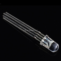 Lampe à LED 5mm RGB 4pin cathode commune/anode commune eau propre diffuse 4 bornes arc-en-ciel LED Diode