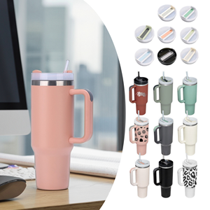 Vaso de Acero Inoxidable Personalizado de 40 oz con Asa, Taza de Viaje Metálica, Vaso Aislado, Bicchiere Isolato, Gobelet Isotherme - Product Image 2