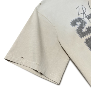 T-shirts à manches courtes en coton beige de haute qualité pour hommes, avec imprimé de personnage de dessin animé de basket-ball, pour la vente en gros OEM ODM - Product Image 4