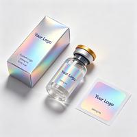 Étiquettes en vinyle imperméables personnalisées de qualité supérieure avec forme sur mesure et adhésif durable pour flacons en verre de 3 ml, 5 ml, 10 ml