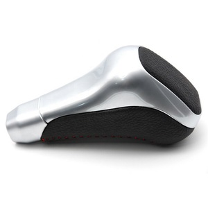 Toyota Gear <b>Shift</b> <b>Knob</b> PTR5734141 Silver Black Leather Ergonomic Design - Product Image 1