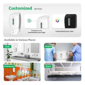 SVAVO 욕실 주방 비누 디스펜서 벽걸이형 리필 가능 800ML 액체 수동 거품 비누 디스펜서 - Product Image 5