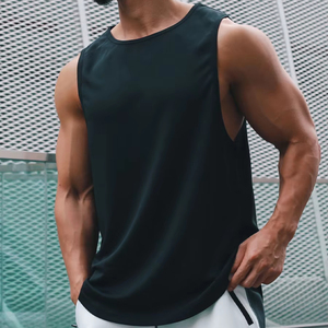 เสื้อกล้ามถักคอปาดแขนกุดผ้าสแปนเด็กซ์ระบายอากาศแห้งเร็วแบบปกติน้ำหนักเบา - Product Image 1