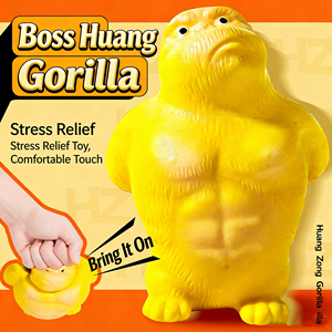 POWER <span class=keywords><strong>Mr</strong></span> Huang Gorilla Juguete de Descompresión, Juguetes Antiestrés para Apretar <span class=keywords><strong>Mr</strong></span> <span class=keywords><strong>Wang</strong></span>, para Adultos que no se Rinden, Muñecos para Niños Resistentes - Product Image 4