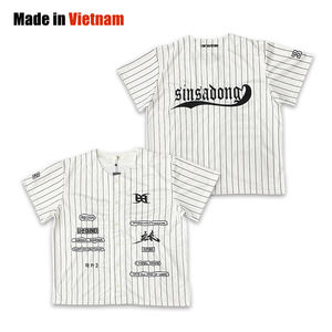 Maillot de baseball avec logo brodé Maillot de baseball personnalisé de haute qualité pour la couture et l'artisanat - Product Image 1