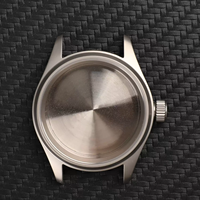 Casing Jam Tangan 36mm untuk Mesin Quartz VH31, Kaca Safir, Penutup Paduan Titanium, Suku Cadang Jam Tangan