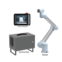Robot Colaborativo Ligero de 12 kg con Alcance de 1300 mm, Brazo Robótico de Bajo Consumo con Motor PLC, Rodamiento y 6 Grados de Libertad Flexible