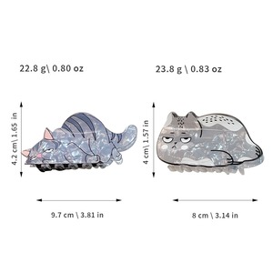 กิ๊บหนีบผมคนอ้วนแบบอังกฤษคลิปหนีบผมอัพโด<span class=keywords><strong>แมว</strong></span>น่ารักที่จับเพิ่มวอลลุ่มแปลกๆ - Product Image 4