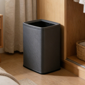 Home and guest room bathroom trash cans, hotel kitchen direct-disposal <b>bins</b>, lidless stainless steel <b>large</b>-capacity wastebaskets - Product Image 4