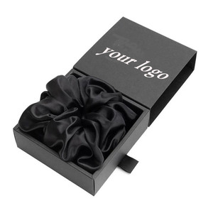 100% di pura seta di gelso scrunchies di nuovo Design con Logo personalizzato di seta per capelli cravatta per donne ragazze - Product Image 4