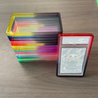 Pelindung Kartu Graded ACE BGS CGC TAG dengan Pelindung Belakang Akrilik, TPU Premium Tahan Benturan, Tersedia dalam 12 Warna