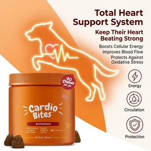 Coenzyme Q10 Soin Cardiaque pour Animaux Vitalité Cardiaque Myocarde Sain Hypertrophie ICM HCM Protection Nutrition Complément pour Chats <span class=keywords><strong>et</strong></span> Chiens - Product Image 4