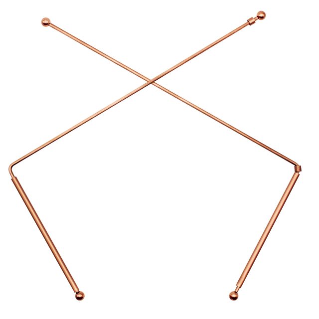 99.9% Copper Dowsing Rod- 2PCS Divining Rods Detect Gold Water Ghost Hunting