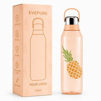 Bouteille d'eau sport en Tritan en gros, anti-fuite, sans BPA, à boire directement, réutilisable, design sportif, pour voyage en extérieur, entièrement sécurisée