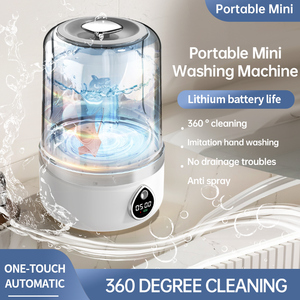Portable Mini Fully Automatic <b>Washing</b> <b>Machine</b> Wireless Charging for Underwear Pants Socks Car USB Power Source Laundry Cup Wirel - Product Image 3